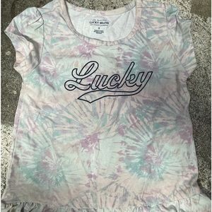 lucky brand size 6 girls multicolor tie dye dress